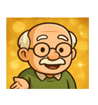 キラキラ渋めなおじいさん@SFW（個別スタンプ：12）