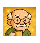 キラキラ渋めなおじいさん@SFW（個別スタンプ：14）