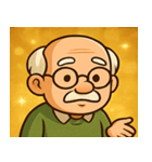 キラキラ渋めなおじいさん@SFW（個別スタンプ：15）