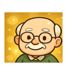 キラキラ渋めなおじいさん@SFW（個別スタンプ：17）