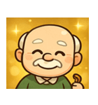 キラキラ渋めなおじいさん@SFW（個別スタンプ：18）