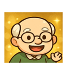 キラキラ渋めなおじいさん@SFW（個別スタンプ：19）