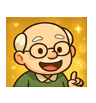 キラキラ渋めなおじいさん@SFW（個別スタンプ：21）