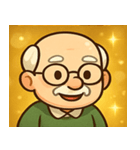 キラキラ渋めなおじいさん@SFW（個別スタンプ：26）