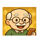 キラキラ渋めなおじいさん@SFW（個別スタンプ：27）