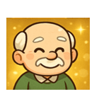 キラキラ渋めなおじいさん@SFW（個別スタンプ：32）