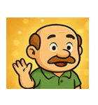 キラキラちょいイケおじさん@SFW（個別スタンプ：17）