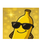 キラキラグラサンバナナ@SFW（個別スタンプ：1）