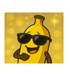 キラキラグラサンバナナ@SFW（個別スタンプ：5）