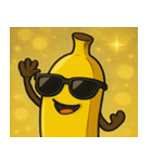 キラキラグラサンバナナ@SFW（個別スタンプ：8）