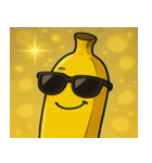 キラキラグラサンバナナ@SFW（個別スタンプ：9）