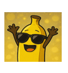 キラキラグラサンバナナ@SFW（個別スタンプ：15）