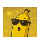 キラキラグラサンバナナ@SFW（個別スタンプ：30）