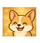 キラキラコーギーまつり@SFW（個別スタンプ：1）