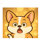 キラキラコーギーまつり@SFW（個別スタンプ：3）