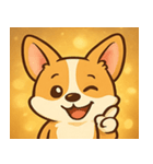 キラキラコーギーまつり@SFW（個別スタンプ：5）