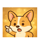 キラキラコーギーまつり@SFW（個別スタンプ：7）