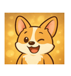 キラキラコーギーまつり@SFW（個別スタンプ：13）