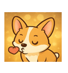 キラキラコーギーまつり@SFW（個別スタンプ：16）