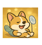 キラキラコーギーまつり@SFW（個別スタンプ：27）