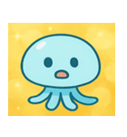キラキラふわふわクラゲ@SFW（個別スタンプ：4）