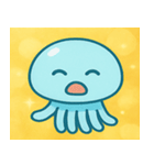 キラキラふわふわクラゲ@SFW（個別スタンプ：9）