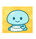キラキラふわふわクラゲ@SFW（個別スタンプ：10）