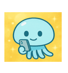 キラキラふわふわクラゲ@SFW（個別スタンプ：11）