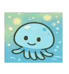 キラキラふわふわクラゲ@SFW（個別スタンプ：24）