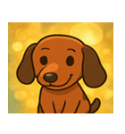 キラキラでのびのびダックス@SFW（個別スタンプ：2）