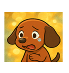 キラキラでのびのびダックス@SFW（個別スタンプ：4）