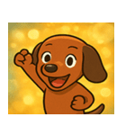 キラキラでのびのびダックス@SFW（個別スタンプ：5）