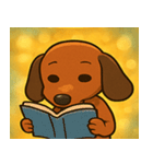 キラキラでのびのびダックス@SFW（個別スタンプ：10）