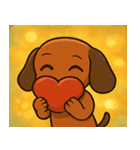 キラキラでのびのびダックス@SFW（個別スタンプ：13）