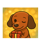 キラキラでのびのびダックス@SFW（個別スタンプ：14）