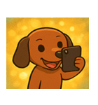 キラキラでのびのびダックス@SFW（個別スタンプ：15）