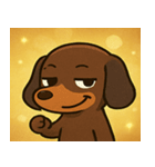 キラキラでのびのびダックス@SFW（個別スタンプ：17）