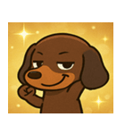 キラキラでのびのびダックス@SFW（個別スタンプ：18）