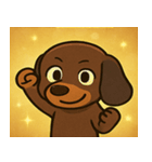 キラキラでのびのびダックス@SFW（個別スタンプ：21）