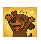 キラキラでのびのびダックス@SFW（個別スタンプ：22）