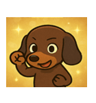 キラキラでのびのびダックス@SFW（個別スタンプ：25）