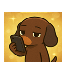 キラキラでのびのびダックス@SFW（個別スタンプ：26）