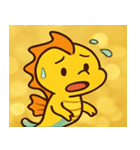 キラキラゆらゆらタツノオトシゴ@SFW（個別スタンプ：24）