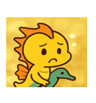 キラキラゆらゆらタツノオトシゴ@SFW（個別スタンプ：28）