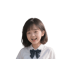 同じクラスのあのメガネの子（個別スタンプ：7）