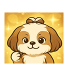 キラキラふわもこシーズー@SFW（個別スタンプ：5）