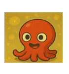 キラキラ手足多めのタコ@SFW（個別スタンプ：2）