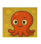キラキラ手足多めのタコ@SFW（個別スタンプ：5）