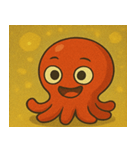 キラキラ手足多めのタコ@SFW（個別スタンプ：6）