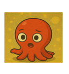 キラキラ手足多めのタコ@SFW（個別スタンプ：8）